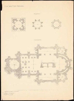 Zionskirche, Berlin: Fundamentgrundriss, Turmgrundrisse