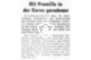 Mit Promille in der Kurve geradeaus