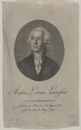 Bildnis des Anton Lorenz Lavoisier