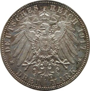 3 Mark - 400. Reformationsjubiläum (Abschlag der Rückseite)