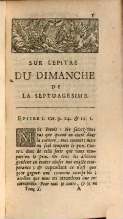 Continuation Des Essais De Morale, 10. Contenant Des Reflexions morales sur les Epitres & Evangiles, depuis le Dimanche de la Septuagesime justqu'au quatriéme Dimanche de Carême