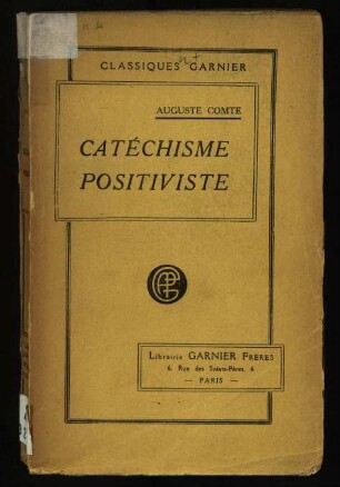 Catéchisme positiviste