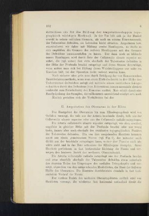 II. Amputationen des Oberarms in der Mitte.