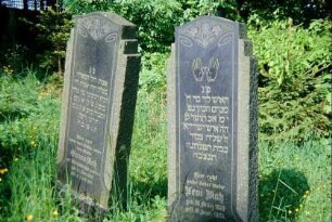 jüdischer Friedhof, Grabsteine eines Ehepaares
