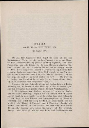 Omkring 20. September 1870 (20. Septbr. 1895)