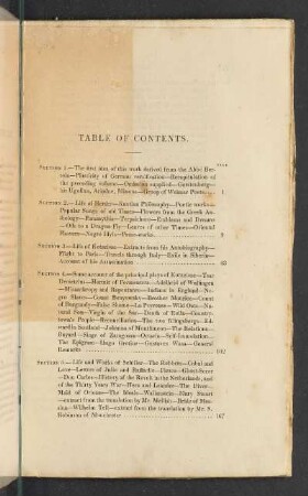 Table Of Contents.
