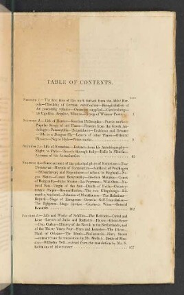 Table Of Contents.