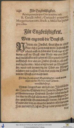Für Engbrüstigkeit