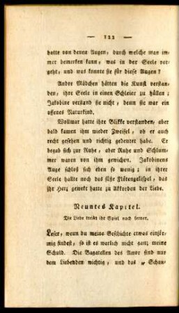 Neuntes Kapitel. Die Liebe treibt ihr Spiel noch ferner.