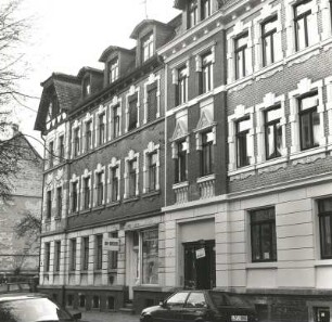 Markkleeberg, Karl-Liebknecht-Straße. 16. Wohnhaus (um 1902). Straßenansicht