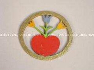 Christbaumschmuck: Ring mit Blumen