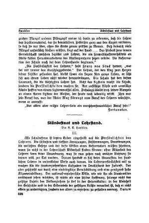 Ständestaat und Lehrstand