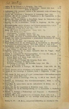 Antiquarischer Katalog von Heinrich Kerler, 65
