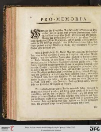 Pro - Memoria