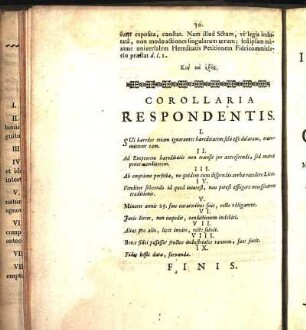 Corollaria Respondentis.