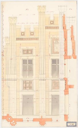 Villa Reali bei Venedig: Teil der Fassade