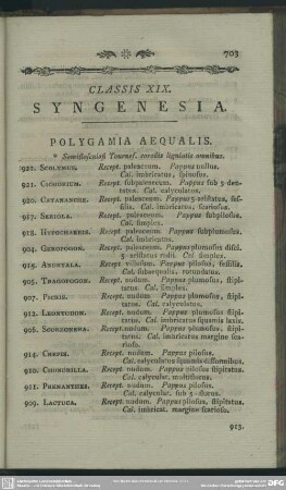 Classis XIX. Syngenesia