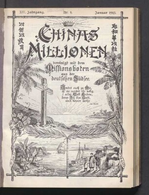 14.1913: Chinas Millionen : Organ d. Deutschen Zweiges der China-Inland-Mission ... Liebenzell