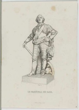 Bildnis des Moritz, Maréchal de Saxe