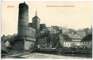 Bautzen. Alte Wasserkunst und Michaeliskirche