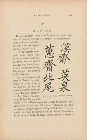 IX. Le XIXe siècle