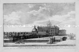 Neues Palais in Potsdam, Seitenansicht (Nr. 60 einer Folge)