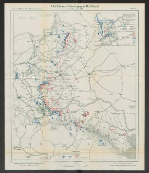 Nr. 15. Die Gesamtfront gegen Rußland am 25. November 1914.