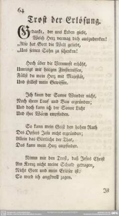 Trost der Erlösung