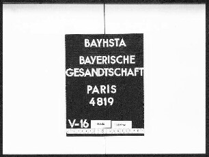 Keck, Joseph, von Schwabmünchen, Handlungsgehilfe in Paris, Paßzustellungen