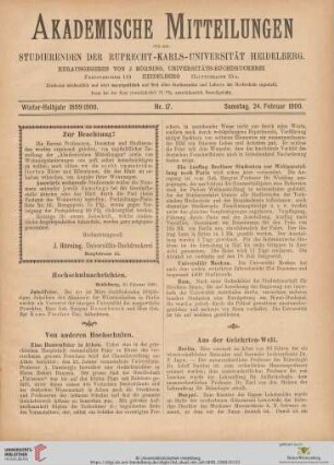 Nr. 17 (24. Februar 1900)