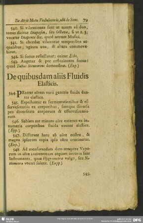 De quibusdam aliis Fluidis Elasticis