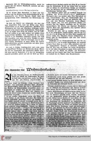 N.F. 15.1935: Weihnachtskuchen
