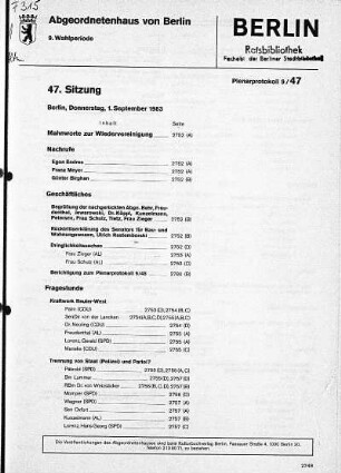 Nr. 47, 1. September 1983