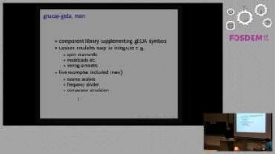 gnucap -- recent work and directions