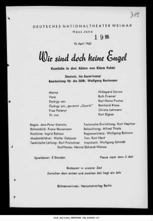 Wir sind doch keine Engel