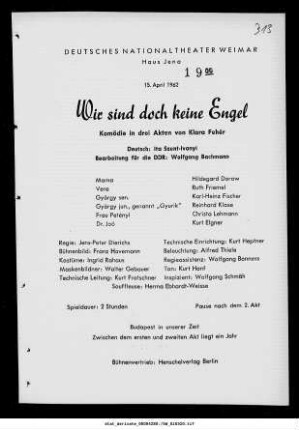 Wir sind doch keine Engel