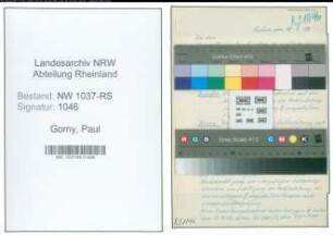 Entnazifizierung Paul Gorny , geb. 27.09.1898 (Polizeibeamter)