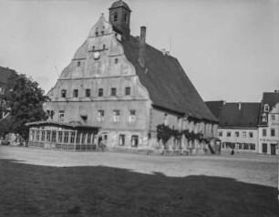 Rathaus einer Stadt : Grimma. Blick auf das Rathaus