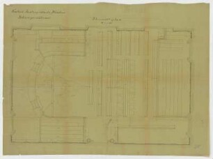 Thiersch, Friedrich von; München; Justizpalast - Lageplan; Schwurgerichtssaal (Ansicht)