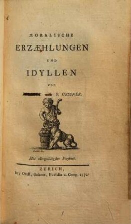 Moralische Erzählungen und Idyllen