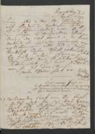 Brief von Johann Jacob Kohlhaas