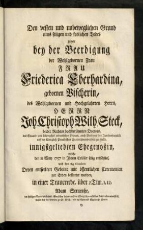 5-26, Beerdigungsrede