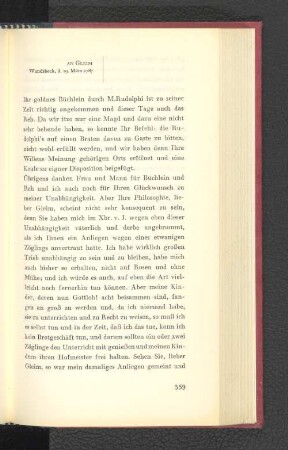 An Gleim Wandsbeck, den 19. März 1787
