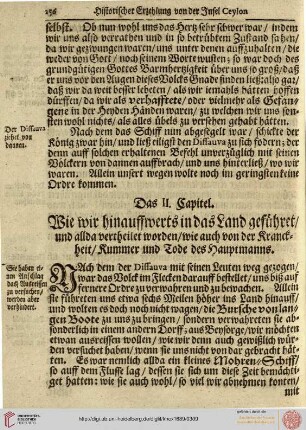 IV.II: Wie wir hinauffwerts in das Land gefuehret und allda vertheilet worden ...