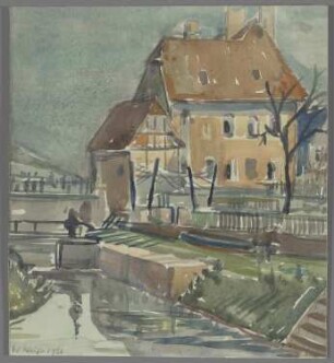 An der Schleuse in Freyburg