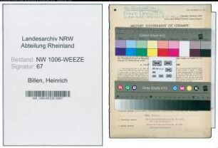 Entnazifizierung Heinrich Billen , geb. 04.11.1895 (Landarbeiter)