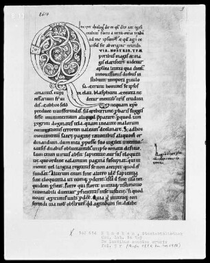 Dialogus de laudibus sanctae crucis — Initiale Q, Folio 9recto