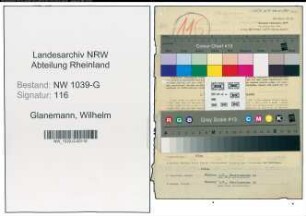Entnazifizierung Wilhelm Glanemann , geb. 01.07.1918 (Sachbearbeiter)