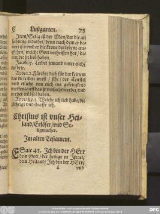 Christus ist unser Heiland/ Erlöser/ und Seligmacher.