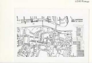 Wohnen in Alt-Lietzow, Berlin-Charlottenburg (Diplomarbeit bei Willy Kreuer): Lageplan 1:1000